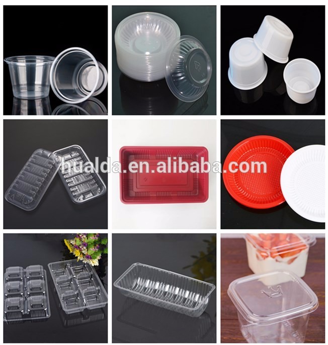 Tapa plástica disponible Thermoforming del producto de tazas que hace la maquinaria