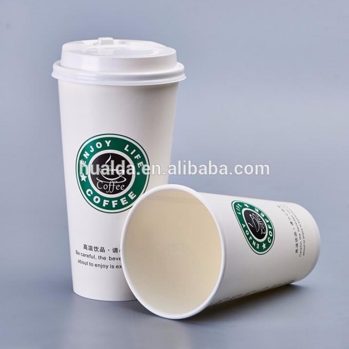 Taza de café de papel reciclable respetuosa del medio ambiente que hace la máquina