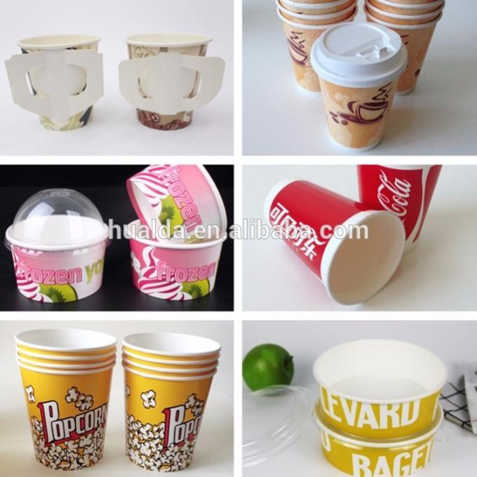 Taza de papel disponible del agua de la impresión de encargo del logotipo para el hotel