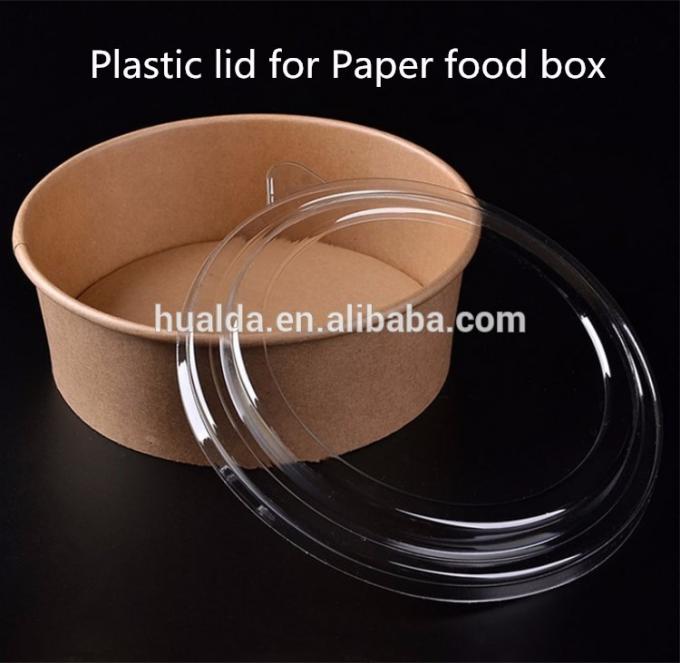 Cuenco de papel para llevar barato de la comida de China con la tapa plástica