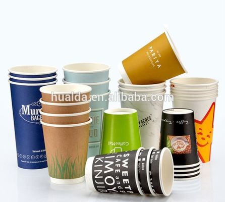 Taza de café de papel reciclable respetuosa del medio ambiente que hace la máquina proveedor
