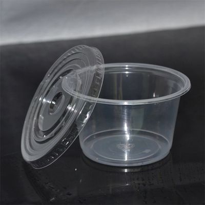 Mini taza disponible plástica transparente respetuosa del medio ambiente de la salsa de los pp con la cubierta de la tapa proveedor