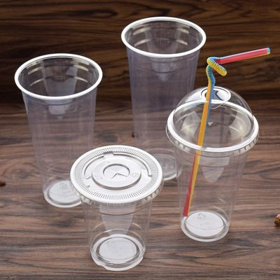 Mini taza disponible plástica transparente respetuosa del medio ambiente de la salsa de los pp con la cubierta de la tapa proveedor