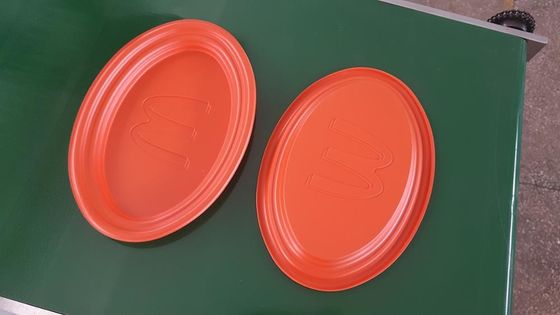 Fruta de la comida que envuelve la bandeja de empaquetado que forma la máquina proveedor