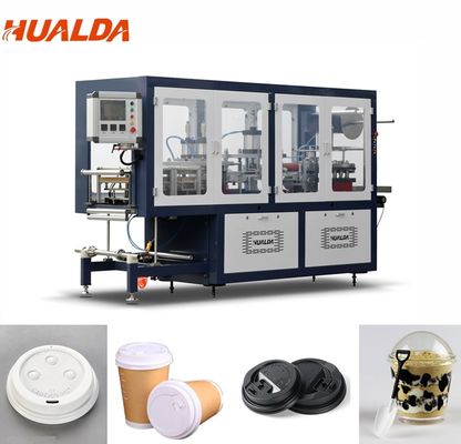 Tapa plástica disponible automática que forma el milímetro de grueso de la hoja de la máquina 0,1 a 1,5 proveedor
